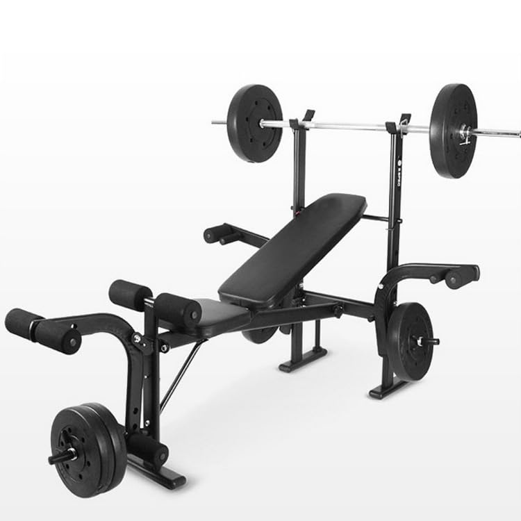 Multifunctional Weight Bench & Bench for Workout – Adjustable Exercise Bench for Home Gym, Chest Shoulder Legs Bodybuilding Workout (Without Barbell & Barbell) ‎SportQ