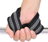 SportQWeight Lifting Grips with Wrist Straps, Strong and Durable 8 Shape Lifting Straps for Men and Women Suitable for Strength Training, 2 Pack, Tensioner SportQ