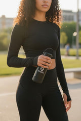 SportQThermal Water Bottle 1000ml SUS304 Stainless Steel – 6 Hours Hot & 12 Hours Cold – Leakproof Water Bottle with Strong Handle – Suitable for Gym, Trips, School (SetGo Bottle) ‎SportQ