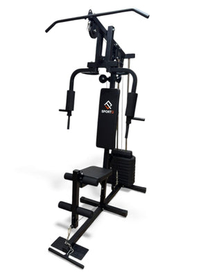 SportQ Multifunctional Home Gym | All-Inclusive Exercise Station for Chest, Back, Arms and Legs with Built-in Weights and Powerful Pulley System – Complete Fitness Machine for Home 100 lbs