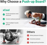 لوح تمارين بوش اب احترافي قابل للطي – Push Up Board متعدد الوضعيات لتقوية الصدر والكتف والذراع – تصميم خشب قوي مع قاعدة مانعة للانزلاق – جهاز تمارين منزلية كامل