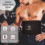 SportQ Slimming Belt for Men & Women Made with Premium Quality Neoprene – Helps Burn Fat & Increase Sweat During Workout – Prevents Odor Clumping After Workout Abdomen & Waist SportQ