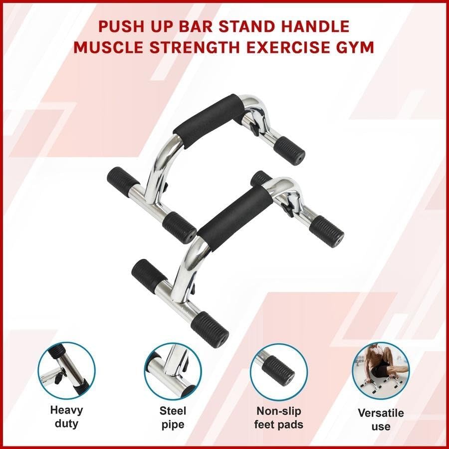 حامل بوش اب احترافي Push Up Bars – جهاز تمارين الضغط لتقوية الصدر والذراع – مقابض رياضية مانعة للانزلاق – تصميم فولاذ قوي للتمارين المنزلية والجيم