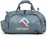 SportQ Multifunctional Sports Bag – Gym & Travel Bag, Lightweight and Practical Large Size for Carrying Clothes, Shoes & Accessories – Your Perfect Friend for Workouts and Trips (Grey) SportQ