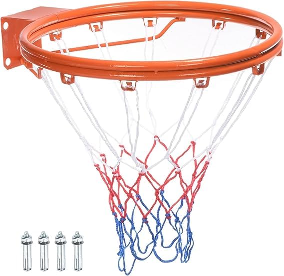 SportQWall Mounted Basketball Hoop, Double Design for Extra Endurance for Indoor & Outdoor, Elevate Your Performance with Double Professional Basketball Hoop, 45 cm SportQ