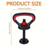 Adjustable Kettlebell Handle to Convert Weights to Kettlebell – Comfortable Wide Handle with Double Lock & Stable Base – Suitable for Strength & Cardio Training at Home – Fits All Weights SportQ