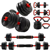 Dumbbells SportQ® 6 in 1 Multi-task, Adjustable on Weighted Ball and Olympic Bars, Push Up Training, Ideal for Free Weight Exercise, Fitness and Home Workout, Unisex ‎SportQ