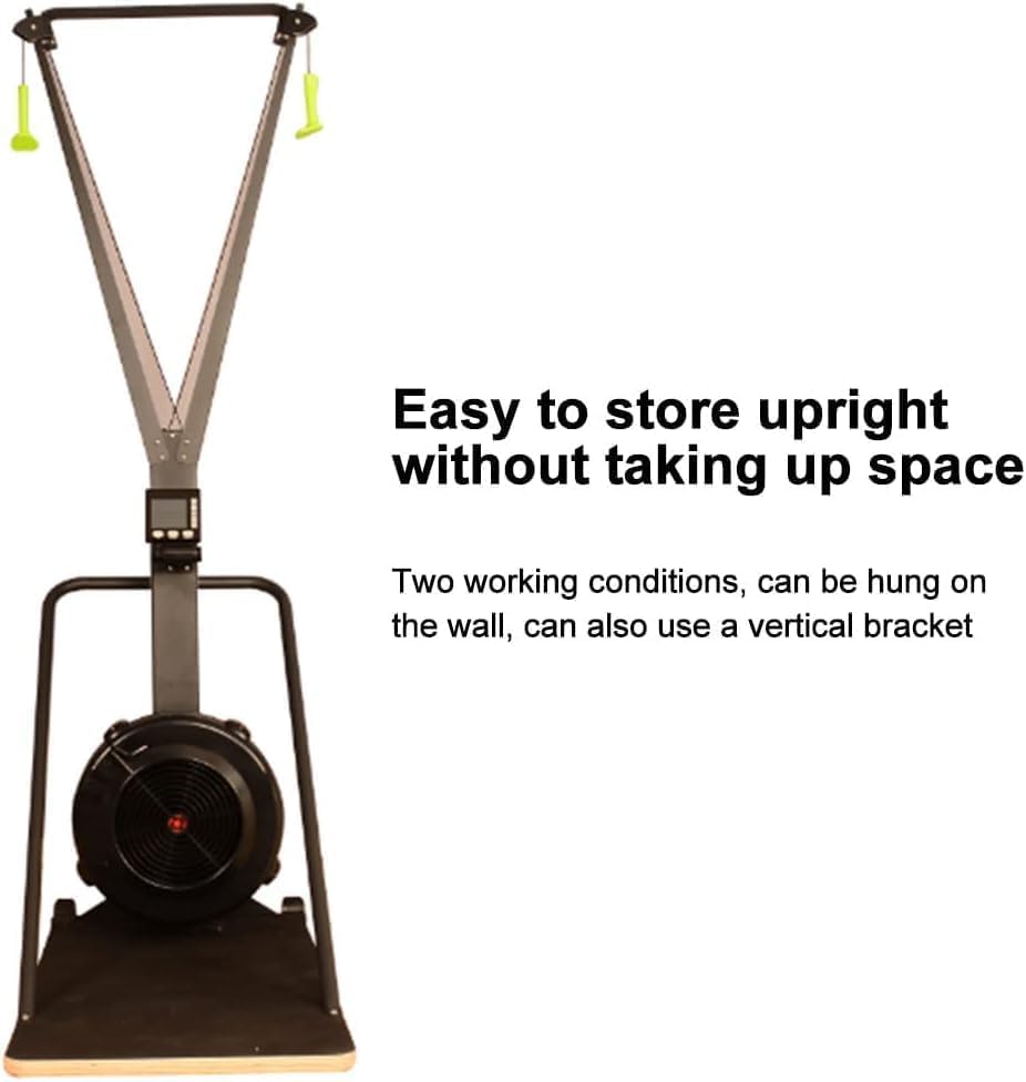 جهاز ski machine احترافي للتمارين الهوائية والقوة – مقاومة هوائية ومغناطيسية 10 مستويات – شاشة LCD لعرض الوقت والسعرات والمسافة – مناسب للمنزل والجيم – تدريب كامل للجسم