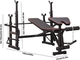 SportQ️ Home Gym Machine for Multi-Use Workout - Adjustable Bench for Chest and Pull Ups, Arms, Legs and Back, for Home Gym All in Your Home 350kg ‎SportQ