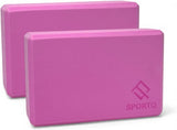 SportQ® Yoga Block Block 2 Pcs, High Density EVA Foam Non Slip Yoga Block for Home Gym Improve Stretching for Yoga/Pilates/Fitness SportQ