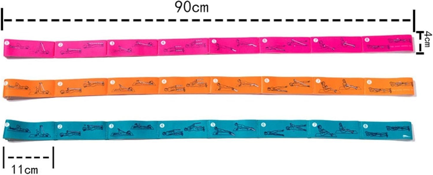 استيك يوجا للتمدد متعدد الحلقات – Yoga Stretch Strap بثماني حلقات لتمارين الإطالة والبيلاتس – حزام تمارين مرونة الجسم واللياقة
