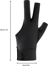 SportQ Breathable Nylon Pool Glove (Left Hand) Universal 3 Finger Gloves Sports Gloves for Women and Men, Indoor Game Set, Pool Accessories SportQ