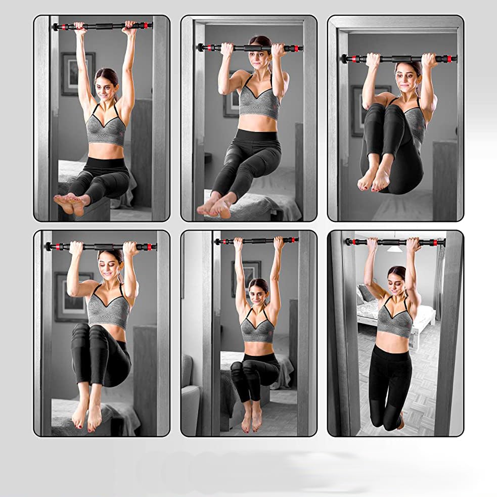 SportQ Adjustable Door Pull Up From 60 To 100 Cm – Easy To Install And Disassemble Without Any Tools Double Safety System Against Disassembly During Exercise – Strong Materials Withstand High Weights SportQ