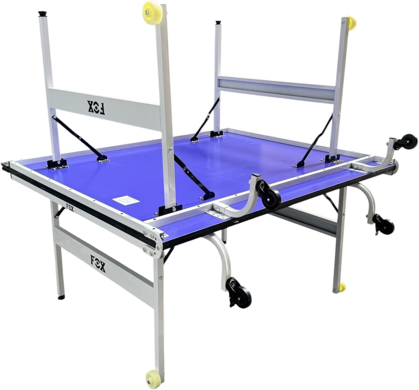طاولة تنس طاولة قابلة للطي احترافية مقاس كامل 274 × 152.5 سم – Ping Pong Table قابلة للحركة والتخزين بعجلات – سطح لعب أزرق مقاوم للخدش – مناسبة للمنازل والأندية والمدارس