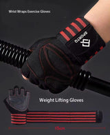 SportQ® Workout Gloves Weight Lifting Gloves with Wrist Wraps for Gym Training Support, Fitness, Hanging & Pull Ups, Breathable, Full Palm Protection SportQ