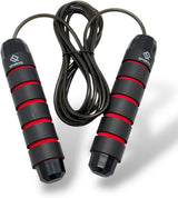 SportQ Master Your Cardio Premium Quality Tangle-Free Skipping Rope for Men, Women and Kids Adjustable Fitness Exercise with Anti-Slip Foam Handles ‎SportQ