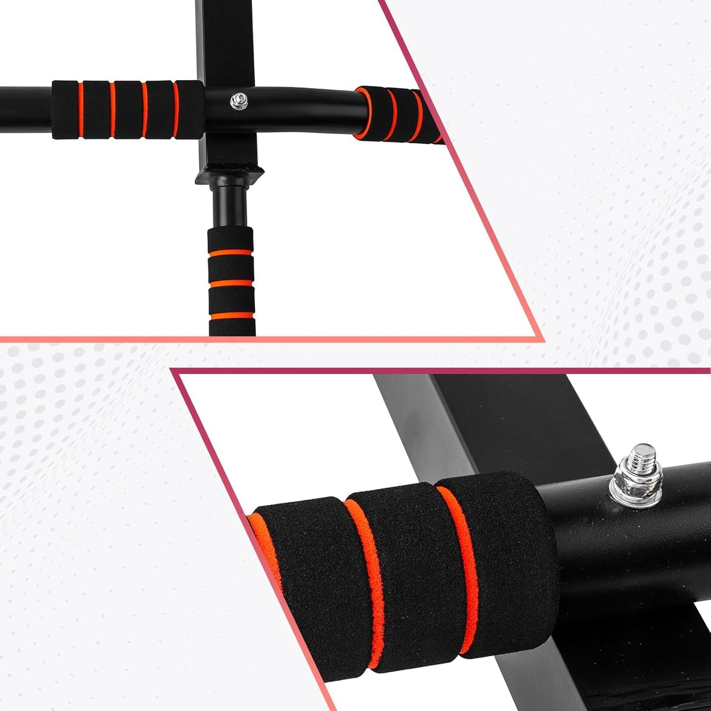 SportQ® Wall Pull Up Bar Wall Mounted Pull Up Bar Fitness Trainer Pull Up Portable Wall Mounted Exercise Equipment for Home Fitness ‎SportQ