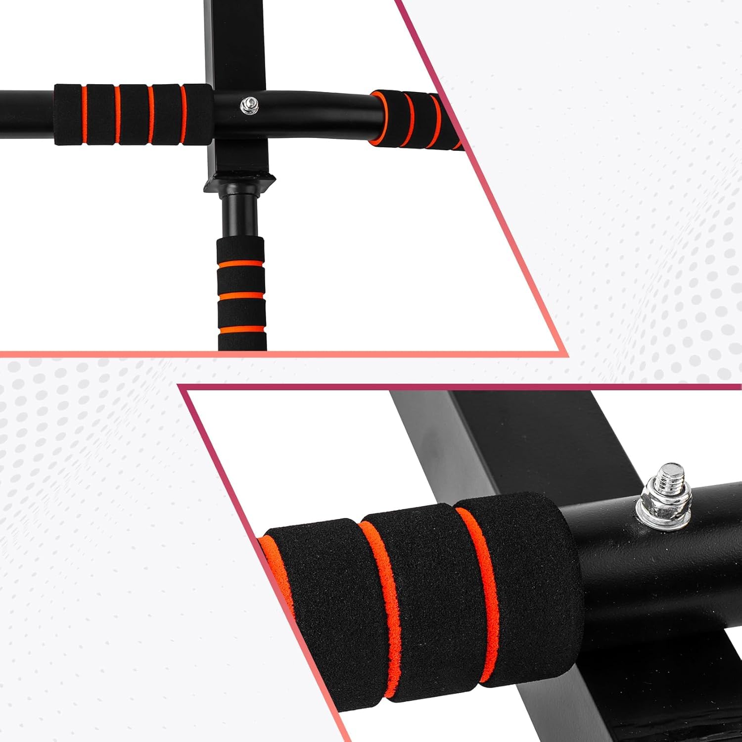 SportQ® Wall Pull Up Bar Wall Mounted Pull Up Bar Fitness Trainer Pull Up Portable Wall Mounted Exercise Equipment for Home Fitness ‎SportQ