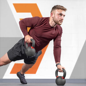 SportQ Kettlebell Stainless Steel All-In-One Squat, Strength, Cardio, Fat Burning Indoor & Indoor Gym Training Tool