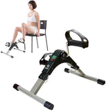 SportQ️ Foldable Pedal Exerciser, Mini Under Desk Exercise Bike Portable Foot and Hand Exerciser, Arm and Leg Exercise Machine with LCD Display for Light Leg and Arm Exercise, Physical Therapy at Home ‎SportQ