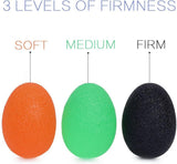 Hand Grip Strength Training Ball 3 Pack, Stress Relief Ball for Adults and Kids, Hand Grip Recovery Equipment for Wrist, Finger Resistance Exercise Ball SportQ