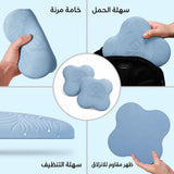 وسادات يوغا للركب والكوع من سبورت كيو، زوج وسادات دعم مبطنة لتمارين اليوغا والبيلاتس والتمارين الأرضية