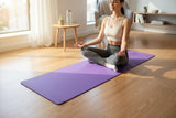 TPE Premium SportQ Non Slip Yoga Mat 6mm Thick – Light & Eco-Friendly Yoga Mat with Carrying Bag, Sweat & Water Resistant for Home Workout, Gym, Pilates, Yoga, Abdominal Workouts 183x61cm SportQ