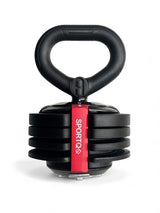 SportQ 24 Kg 3 in 1 Multifunctional Dumbbell Set - Kettlebell - Single Dumbbell Barbell - 12 Adjustable Weight Settings - Fitness Connecting Bar SportQ
