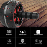 SportQ Abdominal Roller Wheel for Abdominal Muscle Exercise, Core Strength Training, Home Gym Fitness Workout with Knee Pad Accessories ‎SportQ