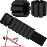 Adjustable Pilates Rings Set for Men and Women, Strong Arm and Leg Weights Wearable 2 Pack (0.5 lb Each) for Walking, Yoga, Dance, Bar, Gym, Pilates, Walking ‎SportQ
