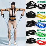 SportQ Workout Elastic Resistance Rope – High Resistance, Comfortable Grips, Anti-Rip, Versatile for Strength and Tension Training – Ideal for Gym, Home, Yoga & Fitness ‎SportQ