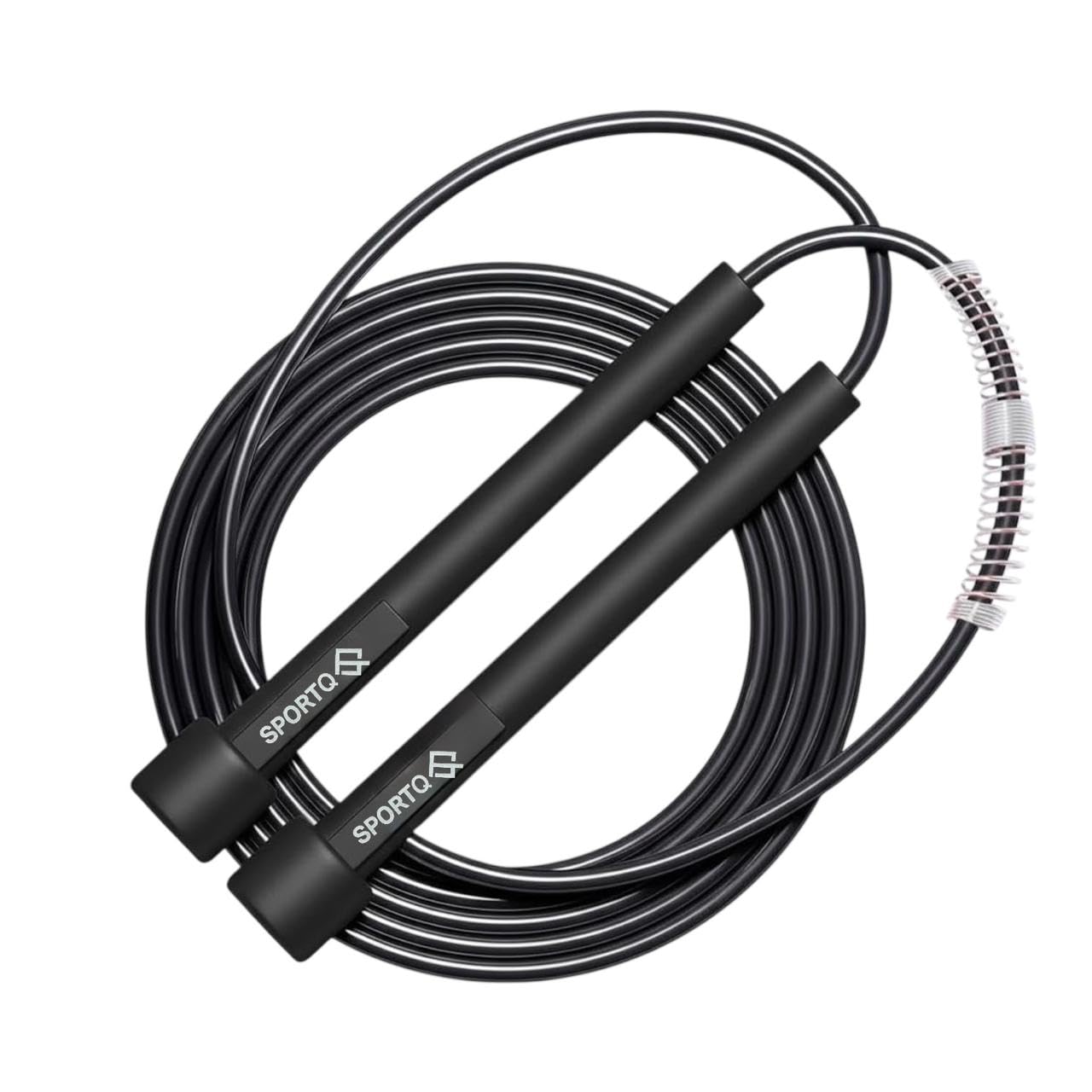 SportQ Skipping Rope for Men and Women with Zipper Speed Intensification Speed Jump Rope Adjustable Height for Kids Women Girls Jump Rope for Jumping Workout Gym Fitness ‎SportQ