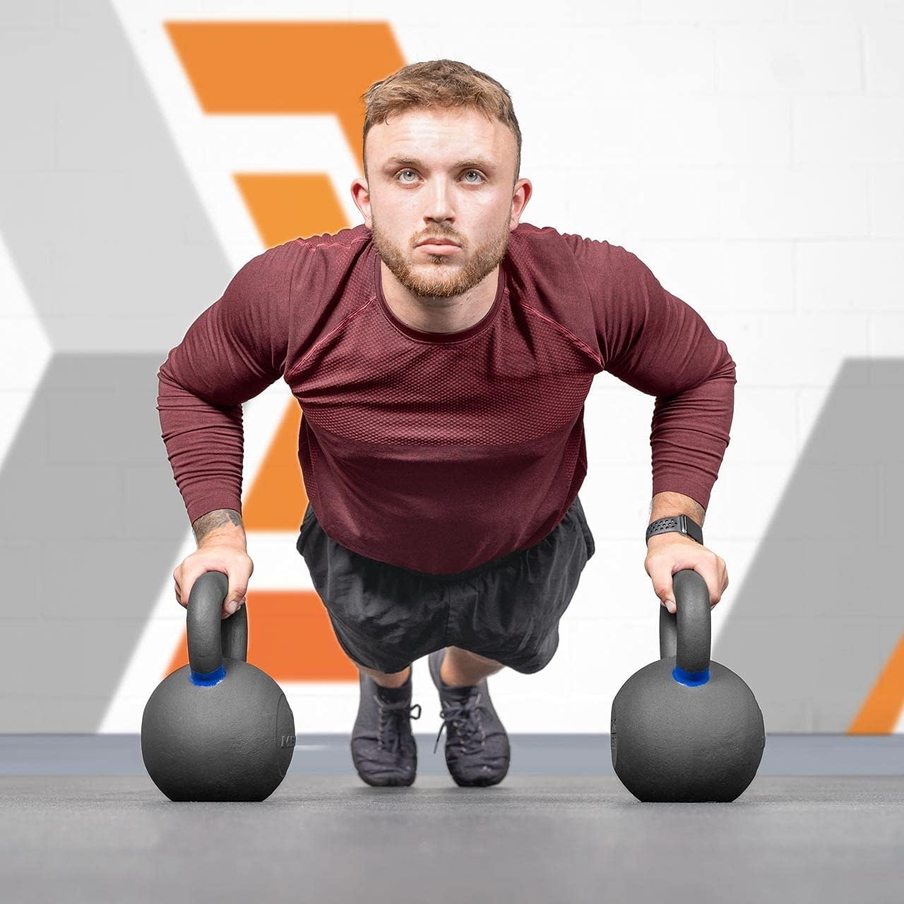 SportQ Kettlebell Stainless Steel All-In-One Squat, Strength, Cardio, Fat Burning Indoor & Indoor Gym Training Tool SportQ