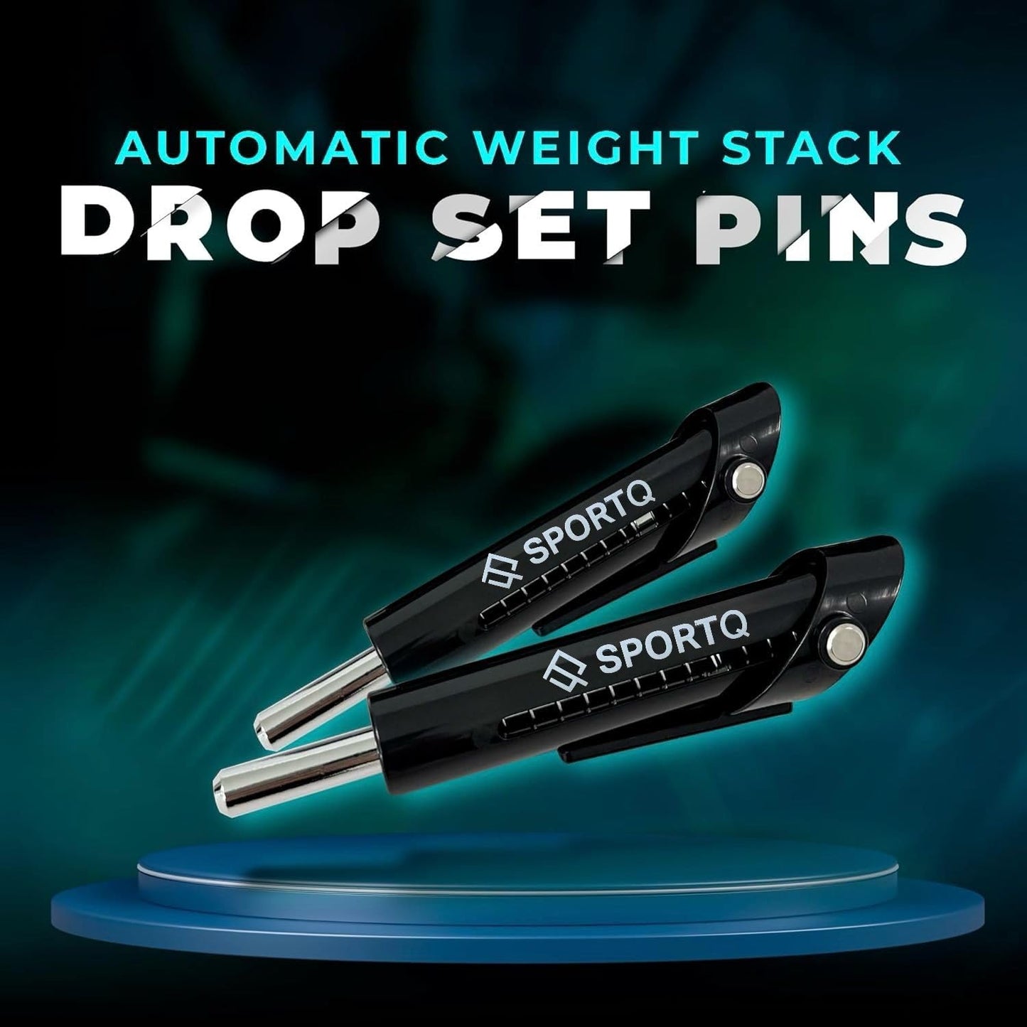 SportQ Weight Stacking Pin (2 Pack) Drop Set Pin Instant Transition to Low Weights for More, Multifunctional Gym Weight Loss for Fitness Equipment SportQ