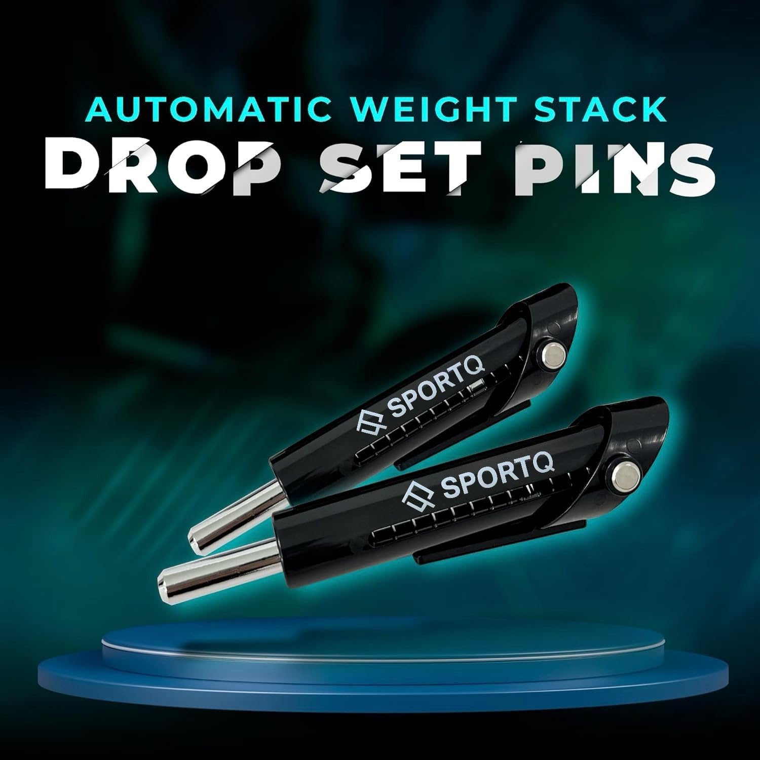 SportQ Weight Stacking Pin (2 Pack) Drop Set Pin Instant Transition to Low Weights for More, Multifunctional Gym Weight Loss for Fitness Equipment SportQ