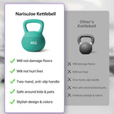 SportQ Soft Kettlebell – Safe Training Kettlebell Covered with Non-Slip Coating | Wide Palm Grip & Sand Pad for Shock Absorption for Strength Training and Fat Burning (2kg to 10kg) ‎SportQ