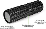 SportQ 5 in 1 Massage Roller Set for Sports & Recovery – Muscle Massage Foam Roller with Massage Stick, 2 Balls, Carry Bag, Ideal for Gym, Yoga, Physical Therapy (Black) ‎SportQ
