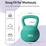 SportQ Soft Kettlebell – Safe Training Kettlebell Covered with Non-Slip Coating | Wide Palm Grip & Sand Pad for Shock Absorption for Strength Training and Fat Burning (2kg to 10kg) ‎SportQ