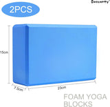 SportQ® Yoga Block Block 2 Pcs, High Density EVA Foam Non Slip Yoga Block for Home Gym Improve Stretching for Yoga/Pilates/Fitness SportQ