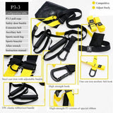 Pro3 Suspension Training Set, Resistance Bands for Full Body Training Levels Indoor and Outdoor Use, Adjustable Straps Up to 500kg, Complete Home Gym Equipment SportQ