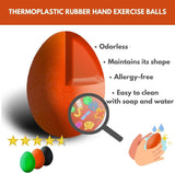 Hand Grip Strength Training Ball 3 Pack, Stress Relief Ball for Adults and Kids, Hand Grip Recovery Equipment for Wrist, Finger Resistance Exercise Ball SportQ