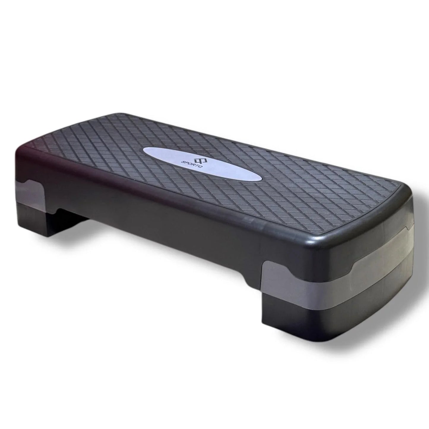 SportQ black aerobic step platform, textured surface, home gym fitness equipment Egypt