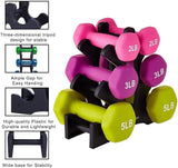 SportQ 3-Tier Dumbbell Storage Rack – Light & Sturdy Hand Weight Stand, Stable & Easy Assembly, Suitable for Home & Gym – Heavy Duty Reinforced Plastic (No Dumbbells) ‎SportQ