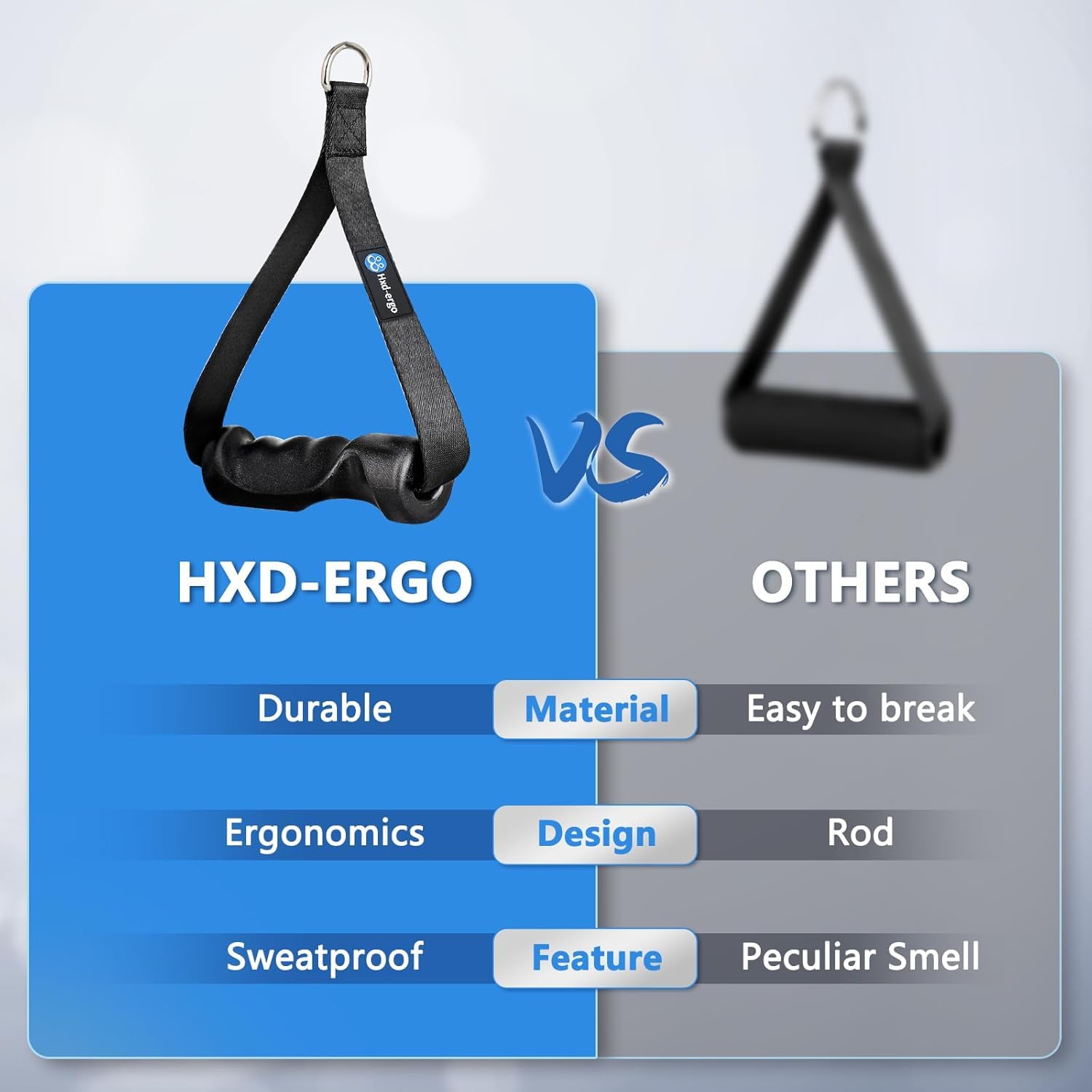 SportQ® Ergonomic Resistance Band Handles – Non-Slip TPE Grip + Heavy-Duty Straps + 2 Hooks+ Carry Bag Visit the Qshop Store