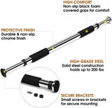SportQ Home Entrance Gym Exercise Bar 62-100cm Gym Exercise Bar Brain Exercise Fitness Adjustable Size SportQ