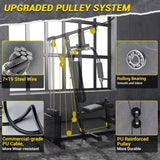 SportQ Multifunctional Home Gym | All-Inclusive Exercise Station for Chest, Back, Arms and Legs with Built-in Weights and Powerful Pulley System – Complete Fitness Machine for Home 100 lbs SportQ