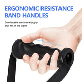 SportQ® Ergonomic Resistance Band Handles – Non-Slip TPE Grip + Heavy-Duty Straps + 2 Hooks+ Carry Bag Visit the Qshop Store