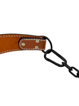 Premium Quality Leather Parallel Belt Designed for Maximum Weight Bearing – Heavy Weight Support for Chin-Ups, Dips, Calistinex – Adjustable Chain for Weights up to 100kg / 220lbs SportQ