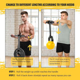 SportQ Forearm & Wrist Strengthener - Metal Roller with Adjustable Nylon Strap to Improve Arm Strength, Wrist & Forearm Exercise, Grip & Flexibility – Suitable for Dumbbells & Weights ‎SportQ