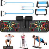 SportQ Push Up Board with Sit Up Stand, Multifunctional Push Up Bar with Resistance Bands, Home Strength Training Equipment, Push Up Handles for Perfect Push-Ups, Home Fitness ‎SportQ